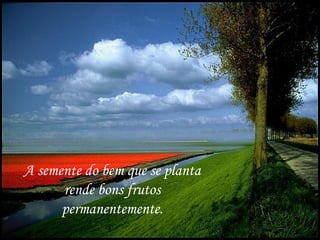 A semente do bem que se planta
      rende bons frutos
      permanentemente.
Gps627@superig
 