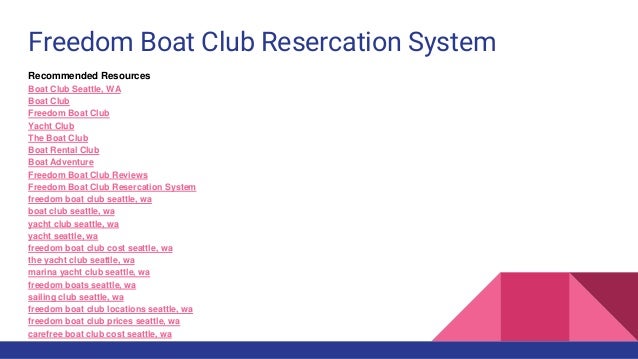 Boat Club Seattle Wa