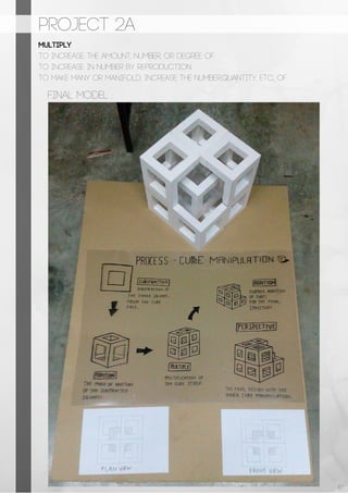PROJECT 2a
final model :
multiply
To increase the amount, number, or degree of.
To increase in number by reproduction
To make many or manifold; increase the number,quantity, etc., of.
10
 
