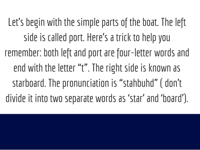 Boating Terminology: The Basics | PDF