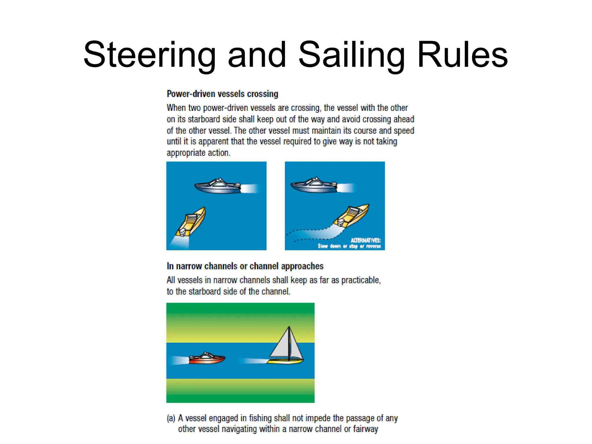 Steering and Sailing Rules
 