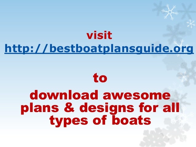 Layout and Plans for all Types of Boats