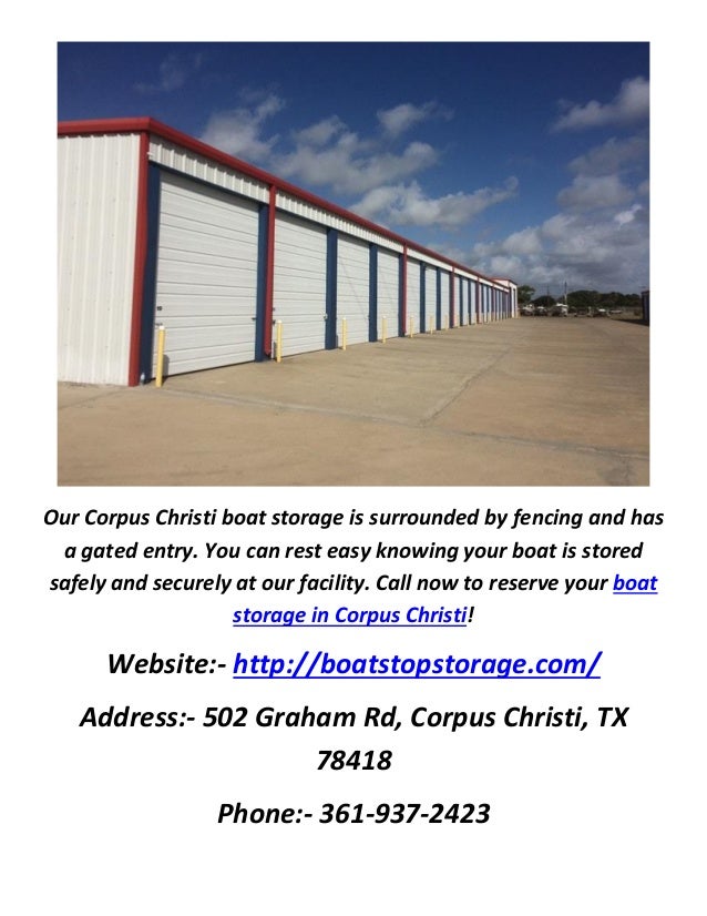 Boat Stop Storage in Corpus Christi, TX