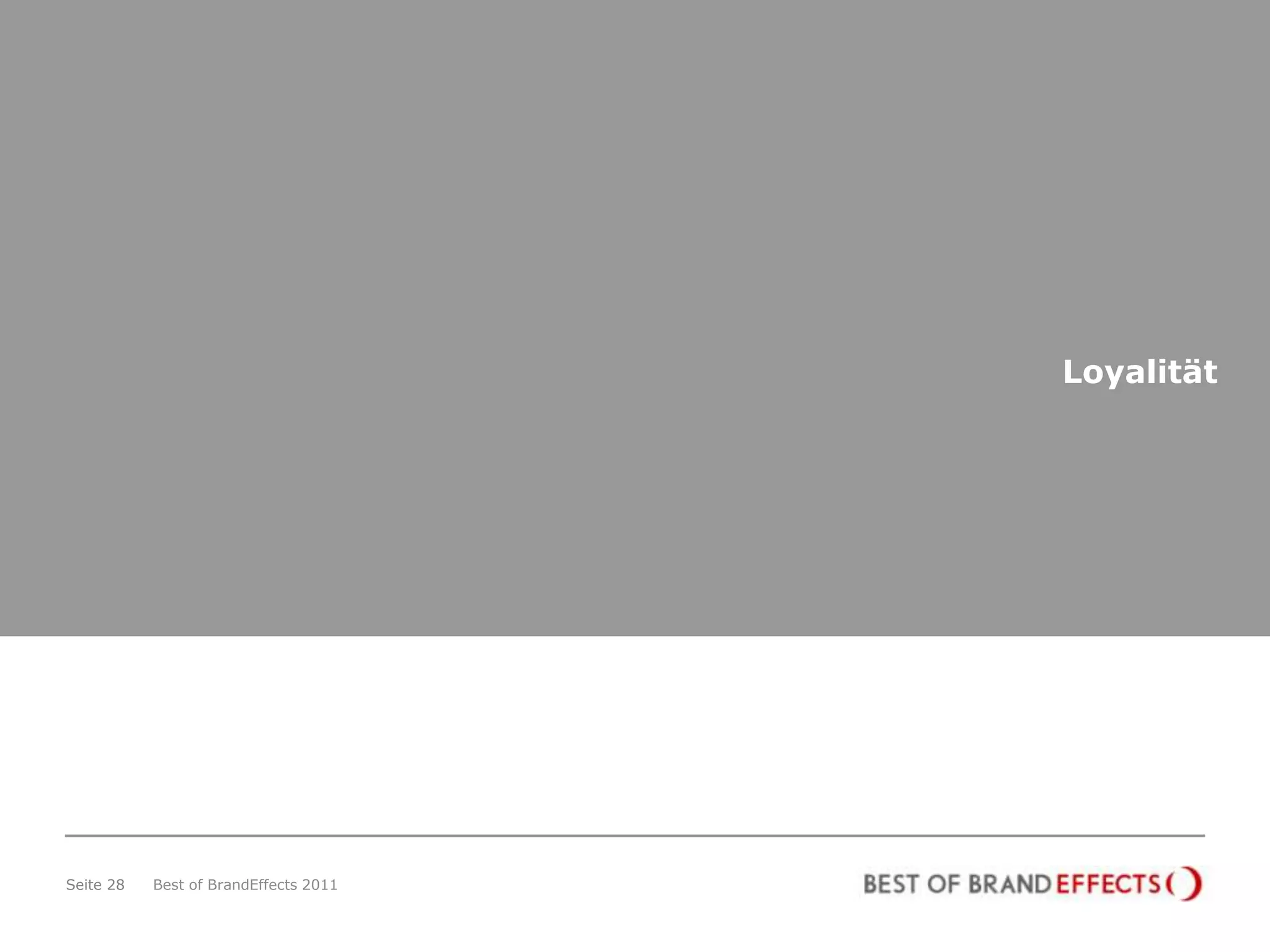 Loyalität




Seite 28   Best of BrandEffects 2011
 