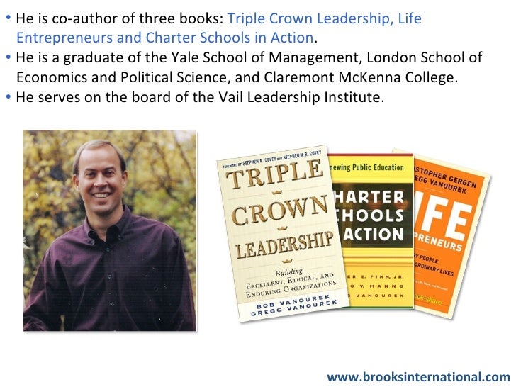 Bob and Gregg Vanourek Sign with Brooks International Speakers Bureau