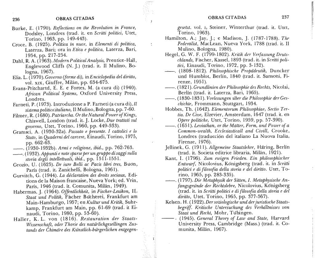 Bobbio, Norberto Estado, Gobierno y Sociedad