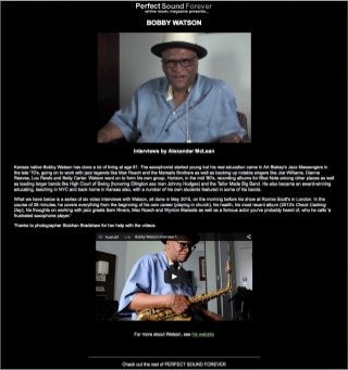 Bobby Watson Video Interview at Furious.com