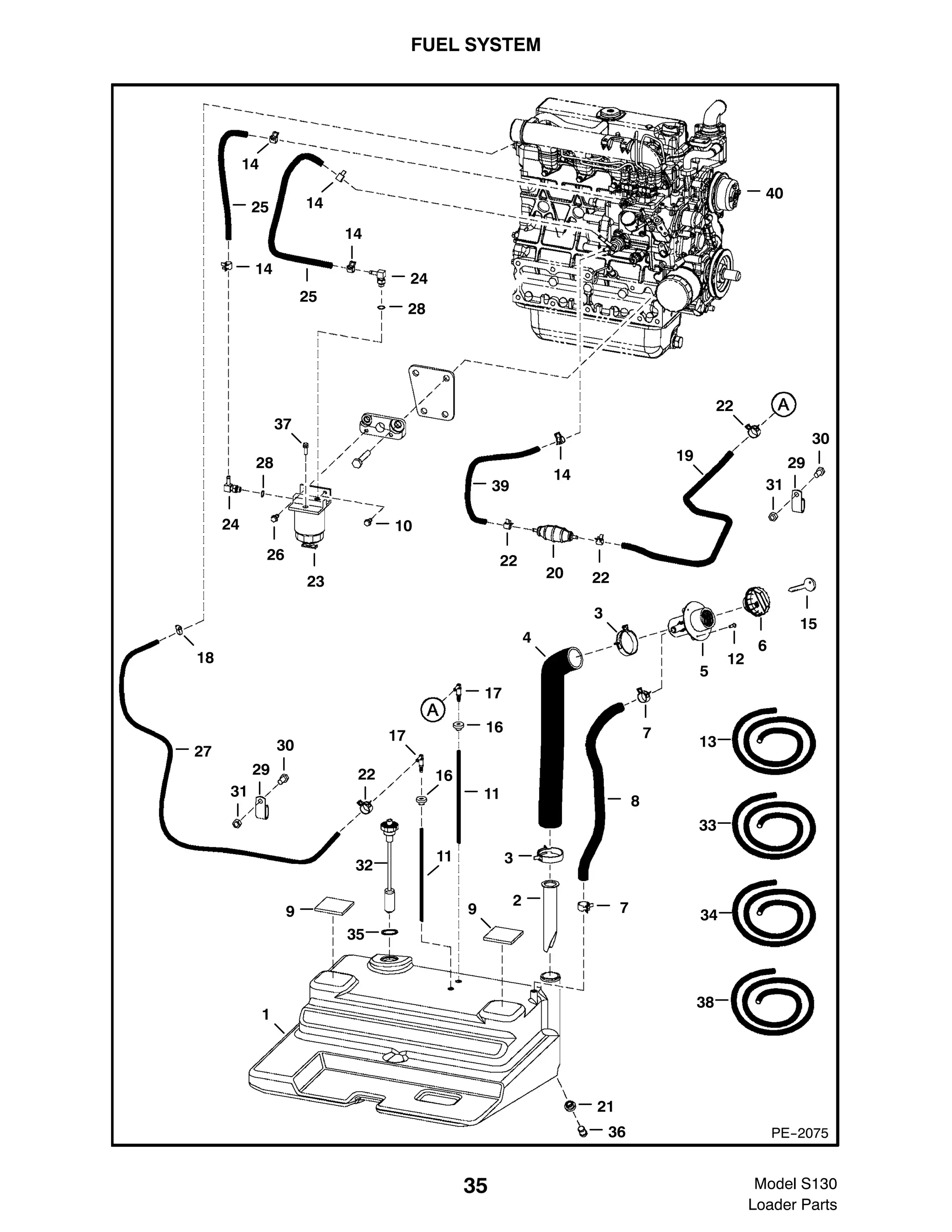 mini carregadeira BOBCAT S130 Parts List.pdf
