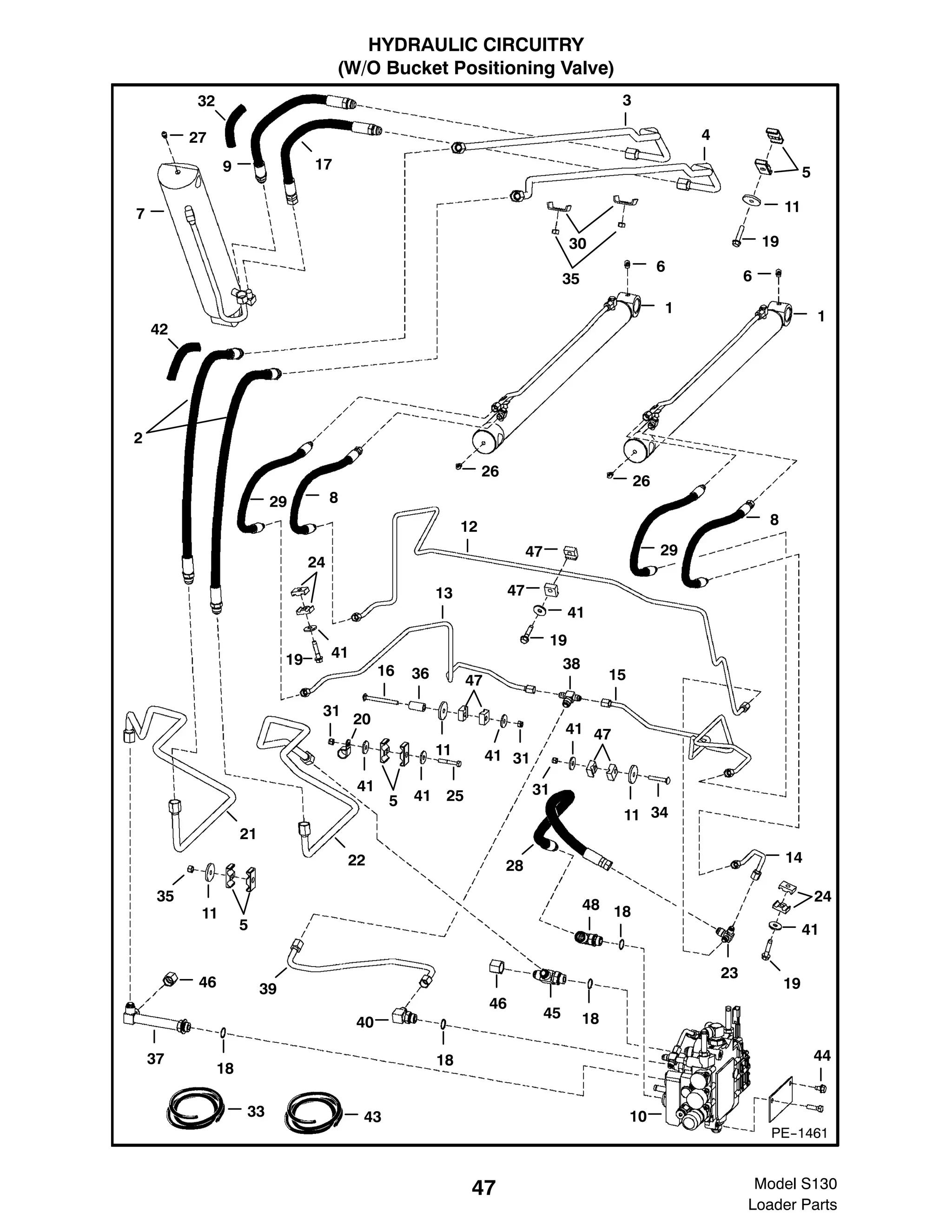 mini carregadeira BOBCAT S130 Parts List.pdf