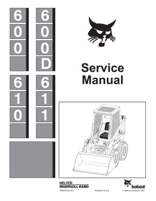 INCLUDES
H SERIES
3
6556276(6–87) Printed in U.S.A. © Melroe Company 1987
Service
Manual
6
0
0
0
0
6
D
6
1
0
1
1
6
 