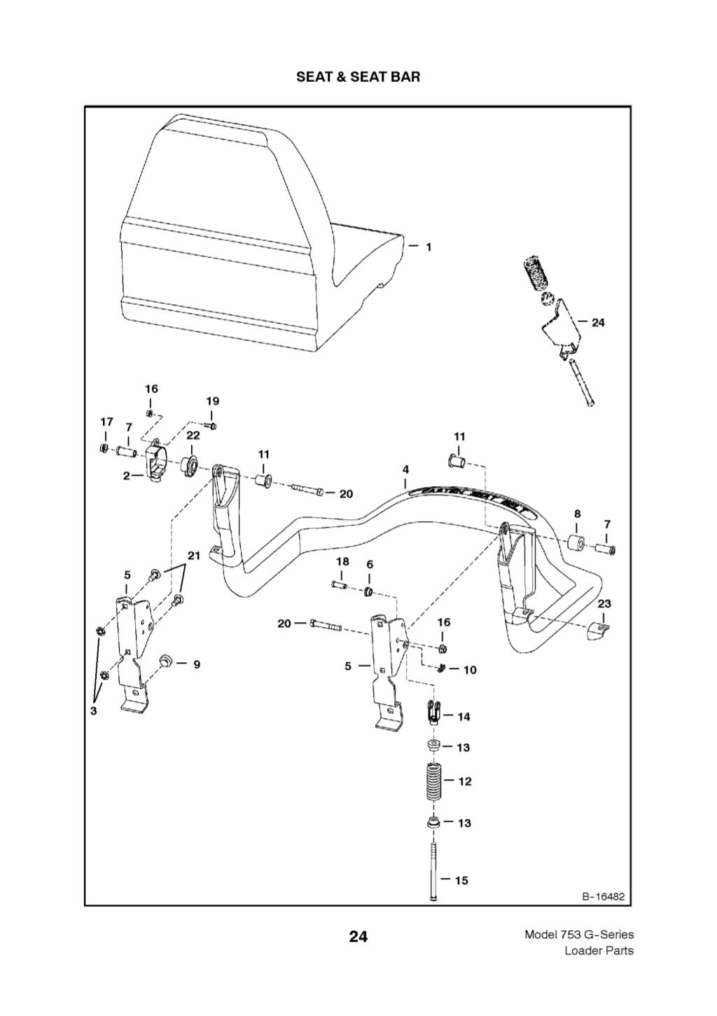 Bobcat Model 753 Parts Diagram