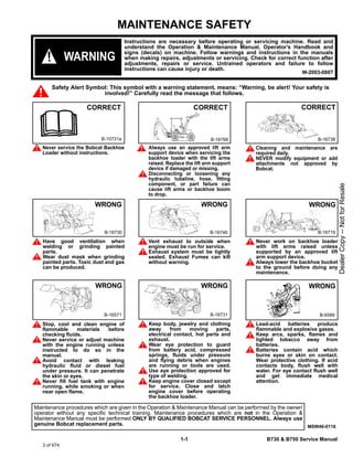 Bobcat b730 backhoe loader service repair manual (sn b4 b611001 and ...