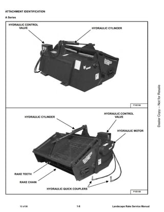 Bobcat LR 6B Landscape Rake Service Repair Manual SN 063000101 And ...
