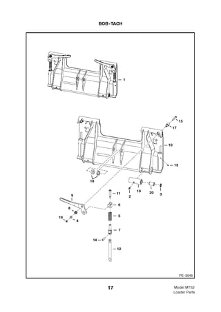 Bobcat MT52 Mini Track Loader Parts Catalogue Manual SN 5236 11001 & Above.pdf