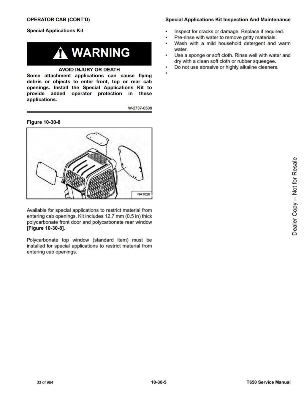 Bobcat t650 skid steer loader service repair manual instant download