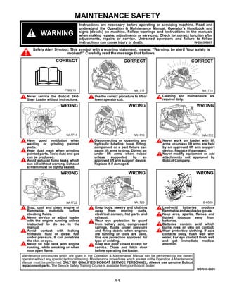 Bobcat t650 skid steer loader service repair manual (sn aljg11001 and