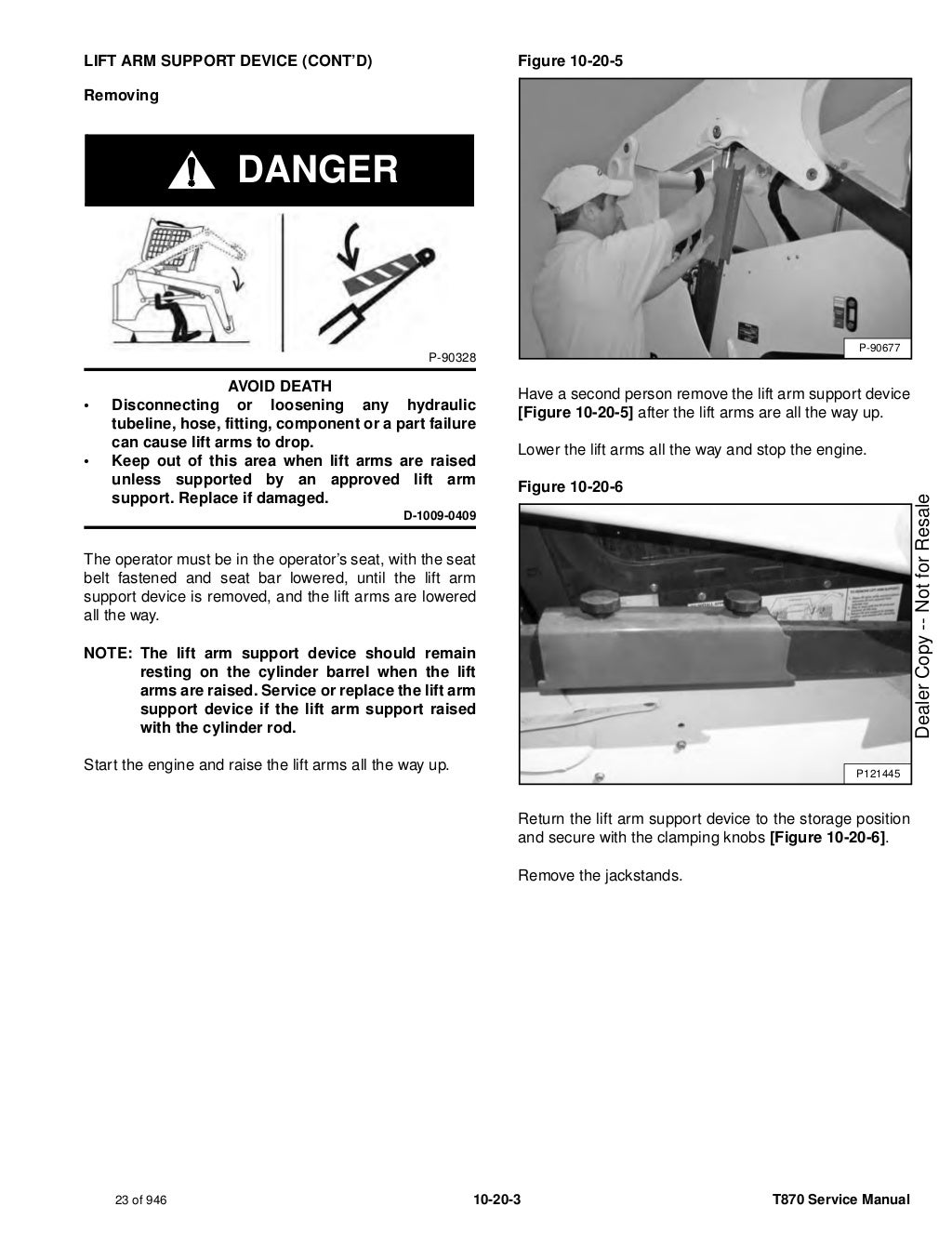 Bobcat t870 compact track loader service repair manual (sn b47 l11001…