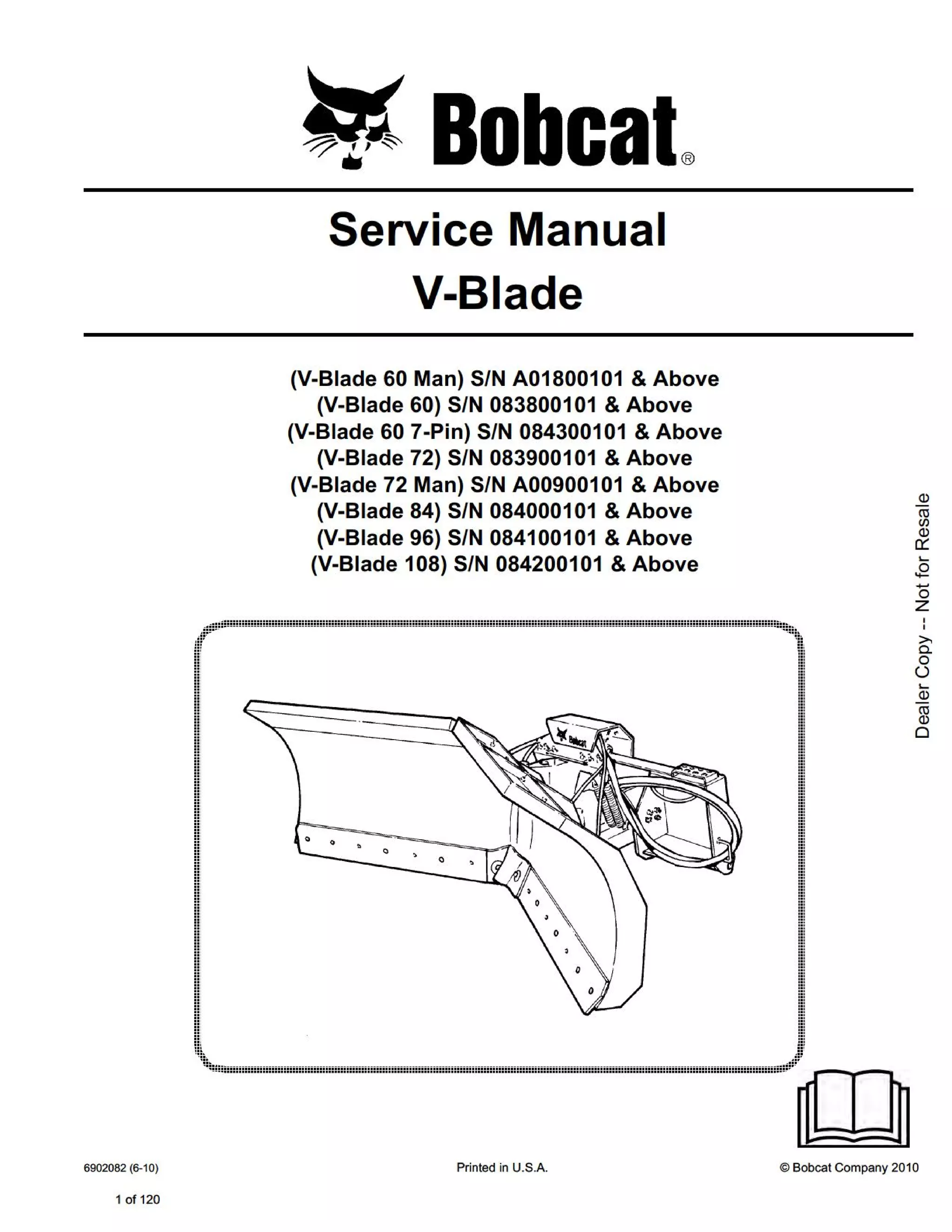 Bobcat VBlade 84 Service Repair Manual SN 084000101 AND Above.pdf