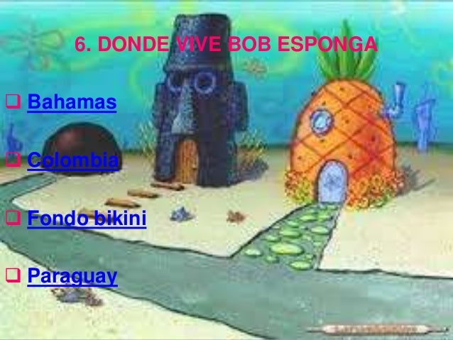 Como Se Llama Donde Vive Bob Esponja C O Se Llama Bob Esponja - Colección Completa De Instrucciones
