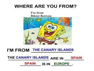 Bob esponja te enseña Inglés