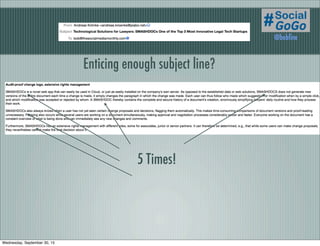 5 Times!
Enticing enough subject line?
@bobﬁne
Wednesday, September 30, 15
 