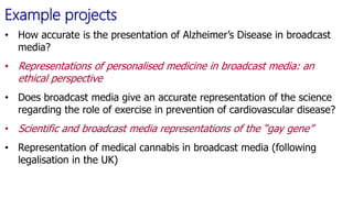 Analysis of Broadcast Science as a Capstone Project | PPTX