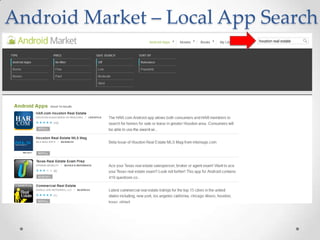 Android Market – Local App Search
 