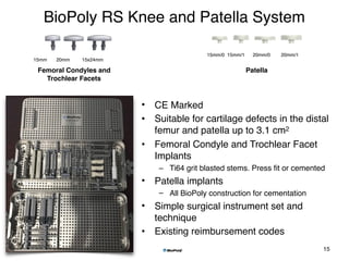 BioPoly - ISAKOS Cartilage Symposium - Shanghai June 2017 | PDF
