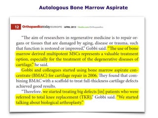 Autologous Bone Marrow Aspirate
 