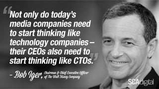 CEO to CTO - Bob Iger - Walt Disney Company 2015