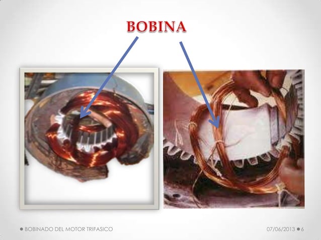 Bobinado del motor trifasico | PPTX