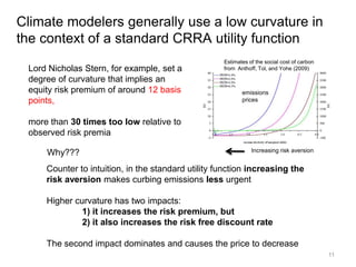 11
Economic impacts depend on future
temperatures which are very uncertain
Science: 25 March 2012
 