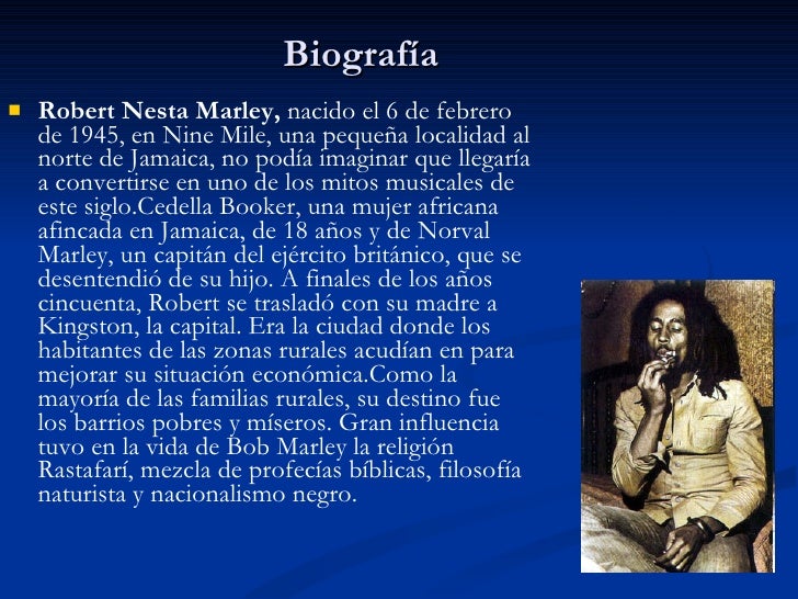 Mini Biography De Bob Marley En Ingles | bob marley Mini Biography De Bob Marley En Ingles | bob marley