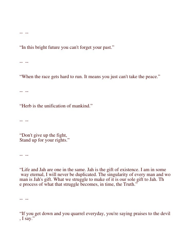 Bob Marley Quotes