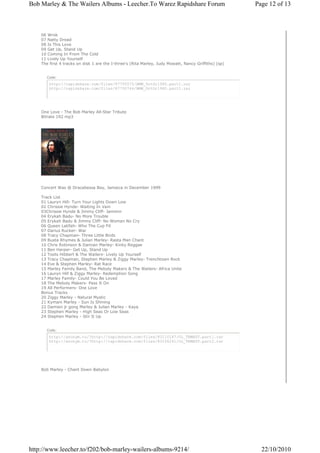Bob marley vol 2 | PDF