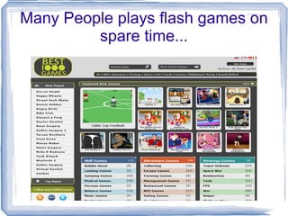 Many People plays flash games on spare time... 