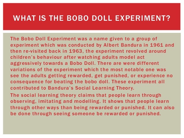Bobo Doll Experiment