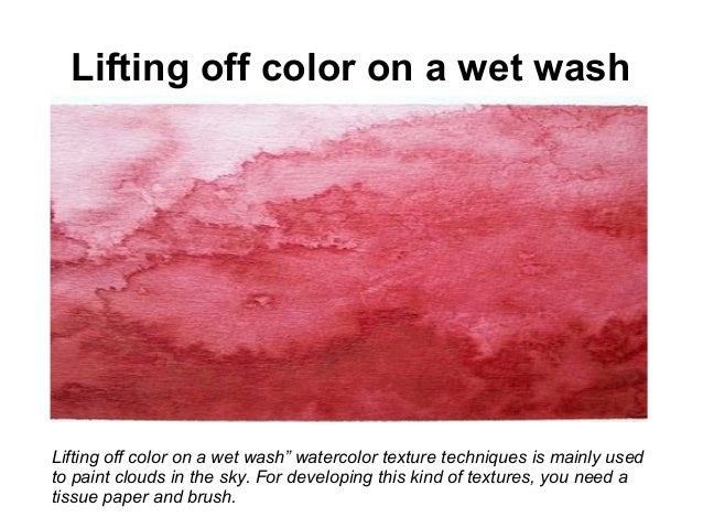 5 Most Common Watercolor Texture Techniques