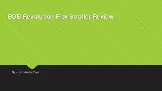 BOB Revolution Flex Stroller Review
By – Strollerly.Com
 