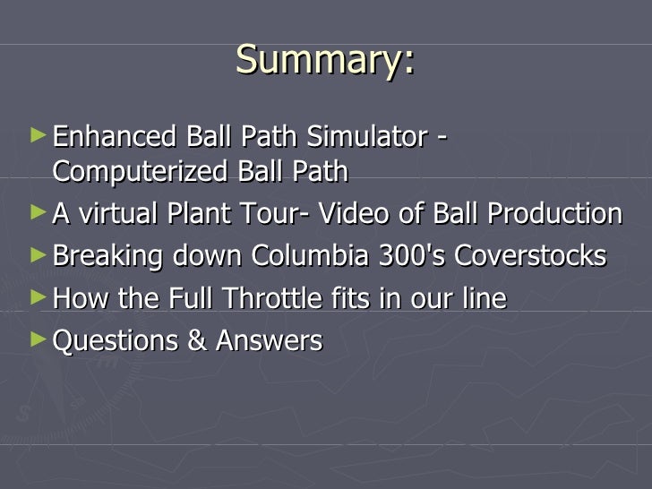 Bowling Ball Simulator Results Bowling Ball Simulator Results