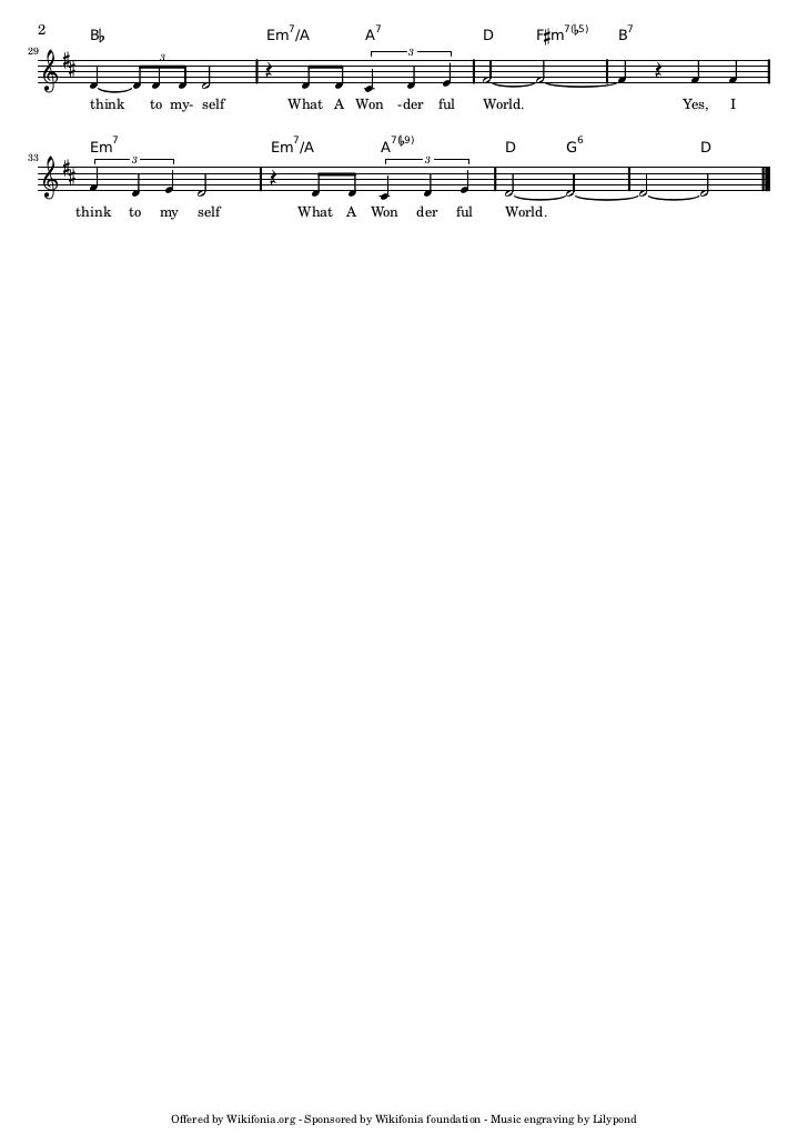 Bob thiele, david weiss what a wonderful world