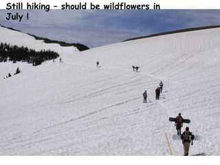 Still hiking – should be wildflowers in July !