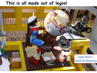 This is all made out of legos!Lego Store – Mall of America