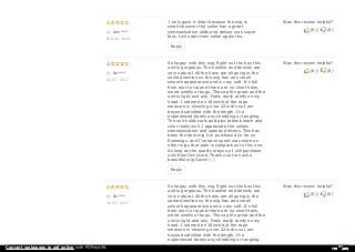 By Arm***
Feb 08, 2018
Was this review helpful?
(0) | (0)
I only gave it 4star because the wig is
small.However the seller has a great
communication skills and deliver was super
fast..I wil order from seller again tho.
Reply
By Fer***
Jul 07, 2017
Was this review helpful?
(0) | (0)
So happy with this wig. Right out the box this
unit is gorgeous. The hairline and density are
very natural. All the hairs are all going in the
same direction so the wig has an overall
smooth appearance and is very soft. It's full
from root to tip and there are no short hairs,
weird smells or bugs. The cap fits great and the
unit is light and airy. Feels really comfy on my
head. I ordered an 18inch but the tape
measure is showing over 22 inchs so I am
beyond satisfied with the length. I've
experienced barely any shedding or tangling.
The unit holds curls and also takes bleach and
color really well. I appreciate the sellers
communication and speedy delivery. This has
been the best wig I've purchased so far on
Eseewigs. and I've have spent way more on
other wigs that pale in comparison to this one.
As long as the quality stays up I will purchase
only from this store. Thank you for such a
beautiful wig Gavin!! :)
Reply
By Fer***
Jul 05, 2017
Was this review helpful?
(0) | (0)
So happy with this wig. Right out the box this
unit is gorgeous. The hairline and density are
very natural. All the hairs are all going in the
same direction so the wig has an overall
smooth appearance and is very soft. It's full
from root to tip and there are no short hairs,
weird smells or bugs. The cap fits great and the
unit is light and airy. Feels really comfy on my
head. I ordered an 18inch but the tape
measure is showing over 22 inchs so I am
beyond satisfied with the length. I've
experienced barely any shedding or tangling.
Convert webpages to pdf online with PDFmyURL
 