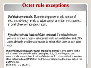 Octet rule exceptions
 