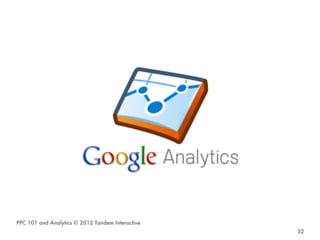 PPC 101 and Analytics © 2012 Tandem Interactive
                                                  32
 