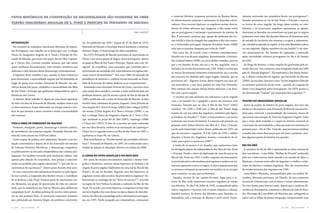 FatoS HiStóriCoS na ConStrução da naCionalidade São-toMeenSe na obra                                                                   a construir kilombos, pequenas povoações na floresta densa,       tamente arvorando um estandarte frente aos portugueses15,
                                                                                                                                       de administrações próprias e autônomas de fazendas coloni-        Amador proclamou-se rei de São Tomé e Príncipe e marcou
teatro iMaginário angolar de S. toMé e prínCipe de Fernando de MaCedo                                                                  zadoras. Uma terceira hipótese: os angolares seriam descen-       os inícios do reino angolar. Ao longo desta revolta, os com-
                                                                                                                                       dentes de tribos africanas que chegaram à ilha muito antes        batentes e já ex-escravos angolares queimavam as igrejas,
                                                                                                                      ana kaniški1     que os portugueses e iniciaram o povoamento do interior da        destruíam as fazendas ou convertiam-nas para que os negros
                                                                                                                                       ilha. É necessário acentuar que, apesar de nenhuma das teo-       pudessem viver nelas. Rei Amador libertou efctivamente mais
                                                                                                                                       rias revelar a data da chegada dos angolares à ilha são-tomen-    de metade do território são-tomense e ocupou a administra-
INTRODUÇÃO                                                          rio, foi publicado em 1956.5 Depois de 25 de Abril de 1974,
                                                                                                                                       se, o historiador português Joaquim Veríssimo Serão (1980)        ção colonial localizada na capital. A luta pela liberdade acabou
  No contexto do seminário Literaturas Africanas de Expres-         Fernando de Macedo e Henrique Barros fundaram o Instituto
                                                                                                                                       acha que os escravos chegaram por volta de 154011.                no ano seguinte. Alguns membros da sua família16 e do exér-
são Portuguesa, este trabalho irá se preocupar com o trilogia       António Sérgio. O dramaturgo foi eleito presidente.
                                                                                                                                         Seja como for, de acordo coma a história contemporânea,         cito atraiçoaram-no. Rei Amador foi capturado e enforcado
Teatro do Imaginário Angolar de S. Tomé e Príncipe de Fer-            Em 1975, Fernando de Macedo participou de uma missão no
                                                                                                                                       Amador era o rei do povo angolano. Recentemente, o historia-      pelas autoridades coloniais portugueses no dia 4 de Janeiro
nando de Macedo, que inclui três peças: Rei do Óbó, Capitan-        Timor e em vários países de língua oficial portuguesa, dentre
                                                                                                                                       dor Gerhard Seibert (2005), no seu trabalho científico, provou    de 1596.
go e Cloçon Son. Convém também destacar que não existe              os quais as Ilhas de São Tomé e Príncipe. Depois veio a ser “di-
                                                                                                                                       que o rei Amador de fato não era o rei dos angolares, mas o         Ao longo da história, o reino angolar foi governado pela su-
quase nenhuma documentação, nem estudos científicos que             rigente” da CoopÁfrica, uma associação que contribui para a
                                                                                                                                       iniciador da revolta dos escravos em 1595. Seibert conclui que    cessão dos reis. Isto comprova uma fotografia tirada em 1895
elaboram a obra literária deste dramaturgo contemporâneo.           estruturação da sociedade civil, especialmente em regiões afri-
                                                                                                                                       os únicos documentos existentes testemunham que a revolta         pelo Sr. Almada Negreiro17. Ela representa o Rei Simão Andre-
  A hipótese deste trabalho é que, usando os fatos históricos       canas menos desenvolvidas”6. Nos anos 1980, foi afastado da
                                                                                                                                       dos escravos foi chefiada pelo negro fugido, Amador, que se       za, o último conhecido rei angolar, que Fernando de Macedo
para determinar a nacionalidade angolar que foi defendida ao        presidência de Instituto e, embora tivesse lecionado na Facul-
                                                                                                                                       proclamou rei12. Algumas fontes dizem respeito aos seus do-       (2000), na sua obra, descreve como “rei dos Angolares falecido
longo de quase cinco séculos, Fernando de Macedo, nas nar-          dade de Economia de Lisboa, dedicou-se ao cooperativismo.
                                                                                                                                       nos fazendeiros: o seu dono poderia ter sido Don Fernando.        no primeiro quartel do século vinte… quando da ocupação de
rativas dessas três peças, estabelece a nacionalidade das Ilhas       Assinando como Fernando Ferreira da Costa, o escritor criou
                                                                                                                                       Mas nenhum dos autores dessas fontes relaciona o rei Ama-         Santa Cruz (Anguéné) pelos Portugueses, em 1879, passou a
de São Tomé e Príncipe que ganharam independência após a            uma ampla obra científica; contudo, é mais conhecido pela sua
                                                                                                                                       dor com o povo angolar.                                           ser denominado “Capitão” por imposição dos ocupantes.”18
Revolução dos Cravos.                                               produção literária, que foi escrita a partir do fim da década de
                                                                                                                                         O escritor que pela primeira vez relacionou o povo angolar
  O objetivo deste trabalho é, depois de uma breve exposição        1990 e publicada sob o nome de Fernando de Macedo. A obra
                                                                                                                                       com o rei Amador foi o geógrafo e poeta são-tomense José          TEATRO DO IMAGINÁRIO ANGOLAR
da vida e da obra de Fernando de Macedo, analisar como é que        envolve duas coletâneas de poesia, Anguéné, Gesta Africana do
                                                                                                                                       Francisco Tenreiro que na obra A Ilha de São Tomé” (1961)           Antes da análise da história do povo angolar, dos seus reis
os fatos históricos foram elaborados na trilogia teatral e veri-    Povo Angolar de S. Tomé e Príncipe (1989) e Mar e Magoa (1994);
                                                                                                                                       escreveu: “De 1595 e 1596 esta [a ilha de São Tomé] chega         heróicos e da maneira como Fernando de Macedo usa essa his-
ficar de que maneira o autor constrói e revela a nacionalidade      um ensaio, O Povo Angolar de S. Tomé e Príncipe (1996)7; e, no
                                                                                                                                       mesmo de cair nas mãos dos angolares, chefiados pela figura,      tória para construir a nacionalidade são-tomense, temos de
são-tomense.                                                        fim, a trilogia Teatro de Imaginário Angolar de S. Tomé e Prín-
                                                                                                                                       já lendária, de Amador”13. Todos os historiadores e escritores    apresentar uma sinopse de Teatro do Imaginário Angolar. Dado
                                                                    cipe, incluindo as peças Rei do Óbó (1997), Capitango (1998)
                                                                                                                                       aceitaram esta versão da história. E a mesma está presente no     que o tema deste trabalho é o papel da história nacional na
VIDA E OBRA DE FERNANDO DE MACEDO                                   e Cloçon Son (1997). O fato de o escritor ser mais conhecido
                                                                                                                                       pequeno texto Esboço Histórico das Ilhas de S. Tomé e Príncipe,   construção da nacionalidade, a obra que mais nos interessa é a
  Professor, etnógrafo, poeta, dramaturgo e ativista político,      por sua obra literária, atribui-se às encenações de Capitango e
                                                                                                                                       escrito pelo historiador Carlos Neves, publicado em 1975, em      primeira peça – Rei do Óbô. Contudo, será proveitosa também
de ascendência são-tomense-angolar, Fernando Macedo Fer-            Cloçon Son (a segunda estreou na Ilha de São Tomé em 1997, e
                                                                                                                                       que ele escreveu o seguinte: “A 9 de Julho de 1595 o célebre      a analise das outras duas peças que, tal como a primeira, reve-
reira da Costa nasceu em 1928 em Lisboa.                            a primeira na Expo 98, em Lisboa).
                                                                                                                                       Amador, à frente dos Angolares, levanta o estandarte da re-       lam algumas partes da história em questão.
  Como sequaz de política anti-salazarista, durante a sua for-        Pela contribuição ao “fortalecimento da sociedade civil lusó-
                                                                                                                                       volta, mas é preso e morto em 1596”14.
mação universitária e depois de se ter licenciado em estudos        fona”8, Fernando de Macedo, em 1997, foi condecorado com a
                                                                                                                                         A lenda do ex-escrevo e rei Amador, que conhecemos hoje,        REI DO ÓBÔ
de Ciências-Histórico-Filosóficas, o dramaturgo empenhou-           Ordem do Infante D. Henrique. Morreu em Lisboa em 2006.
                                                                                                                                       foi divulgada depois da independência das Ilhas de São Tomé        A narrativa da Rei do Óbô é apresentada ao leitor através de
se politicamente na luta pela independência das colónias por-
                                                                                                                                       e Príncipe. Desde o início da exploração da cana-de-açúcar na     dois narradores – Luísa Bôbô, “Mulher da Virtude” conhecida
tuguesas. Foi também recusado pela instituição militar “não         A LENDA DO POVO ANGOLAR E DO SEUS REIS
                                                                                                                                       Ilha de São Tomé em 1501, o tráfico negreiro era imensamen-       pelo seu conhecimento deste mundo e do mundo do Além, e
apenas pela objeção de consciência, mas porque o associati-          Por causa de escassos documentos, arquivos e fontes etnó-
                                                                                                                                       te praticado pelos colonizadores portugueses e acabou em nu-      Mantana, o homem mais velho de Anguéné e o melhor conhe-
vismo era proibido pelo regime salazarista”2 e “por não ter ca-     grafos e históricos, existem várias hipóteses da história e da
                                                                                                                                       merosas agressões contra os negros. A única maneira para que      cedor da história e tradição angolares. Eles são testemunhos
racterísticas de raça branca”3. Esteve preso durante dois anos.     origem do povo angolar (habitantes da zona sul da Ilha de São
                                                                                                                                       os escravos evitassem as opressões era revoltar-se ou escapar     da revolta histórica dos angolares em 1595.
  As suas convicções anti-salazaristas levavam-no pela segun-       Tomé) e do seu rei Amador. Segundo uma das hipóteses, os
                                                                                                                                       para o interior, ou seja, para as florestas.                       Luísa Bôbô e Mantana, acompanhados pela sua mulher Hi-
da vez à prisão, à suspensão dos direitos cívicos e à proibição     angolares teriam sido escravos de proveniência angolana9. So-
                                                                                                                                         Amador, escravo de um capitão-de-mato, fugiu para o in-         rondina, deveriam participar, em Djambi, de uma cerimonia
de se deslocar a São Tomé. Formou parte do movimento cris-          breviveram ao naufrágio de um “barco de escravo”10, ocorrido
                                                                                                                                       terior da ilha, onde numerosos escravos angolares já viviam       secreta de comunicação com as almas e forças sobrenaturais.
tão Metanóia, um grupo de precursores da vida em comuni-            na região de Sete Pedras, localizada a sudoeste da Ilha de São
                                                                                                                                       nos kilombos. No dia 9 de Julho de 1595, acompanhado pelos        Por isso foram para interior onde, depois que a medrosa Hi-
dade, que se estabeleceu em Trás-os-Montes para alfabetizar         Tomé. De acordo com outra hipótese, os angolares teriam sido
                                                                                                                                       outros angolares e escravos com os quais estipulou a aliança,     rondina os desamparou, avistaram a silhueta da mãe de Ama-
a população local4. As ideias políticas do escritor estão presen-   escravos fugidos dos seus donos na época depois do descobri-
                                                                                                                                       Amador avançou de dentro dos kilombos para fazendas co-           dor. Ela exigiu de Luísa Bôbô e de Mantana que, esfregando as
tes no seu primeiro livro, O movimento cooperativo britânico,       mento das ilhas do arquipélago pelos colonizadores portugue-
                                                                                                                                       lonizadoras com a intenção de libertar o povo servil. Supos-      mãos com as folhas da planta mangungu, comprovassem suas
que, prefaciado por António Sérgio, seu professor universitá-       ses, em 1470. Tendo escapado aos colonizadores, começaram

cal ufpr   .   boca do inferno   . 10                                                                                                                                                                                                         cal ufpr   .   boca do inferno   . 11
 