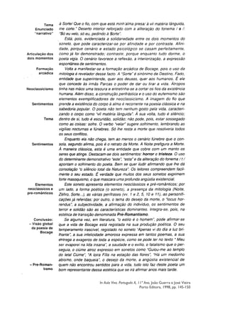 In Aula Viva. Português A, 11º Ano, João Guerra e José Vieira
                            Porto Editora, 1998, pp. 145-150
 