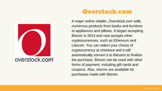 Ducatus Global
Overstock.com
A major online retailer, Overstock.com sells
numerous products from books and furniture
to ap...