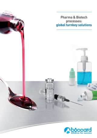 Pharma & Biotech
processes:
global turnkey solutions
 